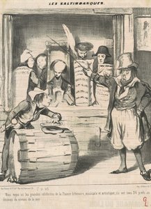 Itt látod a nagy hírességeket... alkotó: Honoré Daumier