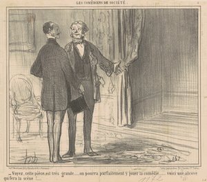 Nézd, ez a szoba nagyon nagy... alkotó: Honoré Daumier