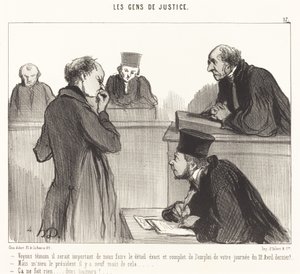 Szemtanúkat látva fontos lenne... alkotó: Honoré Daumier
