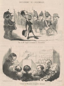 A találkozóra készülő Dupin úr képe alkotó: Honoré Daumier