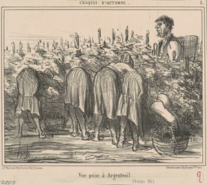 A kép Argenteuilban készült (1856. október) alkotó: Honoré Daumier