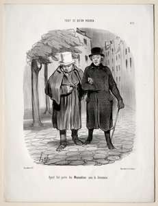 Mit akarsz, 7. tábla: Miután átvette a dandies részét a Directory alatt, 1847. alkotó: Honoré Daumier