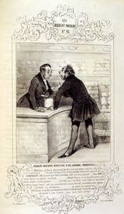 illusztrációk ötletekről és legendákról Philipon Les Cent és Robert Macaire címmel alkotó: Honoré Daumier