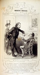 illusztrációk ötletekről és legendákról Philipon Les Cent és Robert Macaire címmel alkotó: Honoré Daumier
