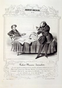 illusztrációk ötletekről és legendákról Philipon Les Cent és Robert Macaire címmel alkotó: Honoré Daumier