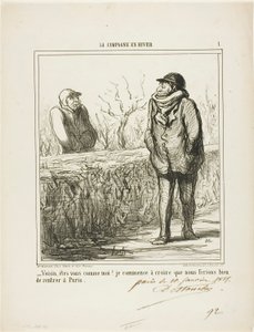 "- Szia, szomszéd, te is olyan vagy, mint én Kezdem azt hinni, hogy jól tennénk, ha visszatérnénk Párizsba." 1. lemez a La Campagne En Hiver című filmből.