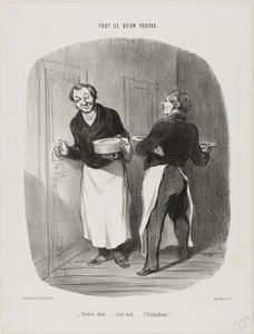 "- Nyisd ki..... én vagyok.... a borjúpörkölt!", 17. tányér a Tout Ce Qu
