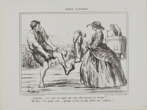 "- Mi a lábaddal nyomod a szőlőt... - Persze, és egyáltalán nem koszos... mióta levettem a cipőmet!", 1. tányér a Croquis D