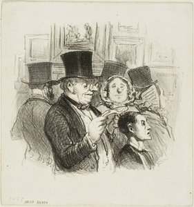Látogatás a szalonban alkotó: Honoré Victorin Daumier