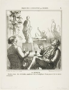 A bárban. A francia szobrászat és a bajor sör igazi szerelmeseinek találkozóhelye, 5. tányér a Croquis pris à l