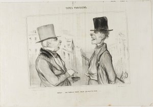 Great Times for Small Fry..., plate 7 from Types Parisiens alkotó: Honoré Victorin Daumier