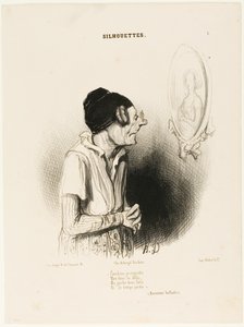 "Hogy mennyire sajnálom. Karjaim egykor oly erősek voltak, lábaim sohasem voltak kövérek, és semmi sem ment rosszul" (egy régi dal), 1. lemez a Sziluettekből. alkotó: Honoré Victorin Daumier