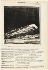 Eközben továbbra is ragaszkodnak ahhoz, hogy soha nem volt jobb, 183. tányér az Actualitésből alkotó: Honoré Victorin Daumier
