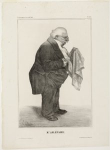 Mr. Arlépaire.., 280. tábla a Célébrités de la Caricature-ból alkotó: Honoré Victorin Daumier