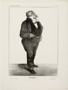 Mr. Étien...., 283-as tábla a Cartooning Celebrities-ból alkotó: Honoré Victorin Daumier
