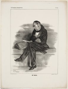 Mr. Guiz..., 340-es tányér a Cartooning Celebrities-től alkotó: Honoré Victorin Daumier