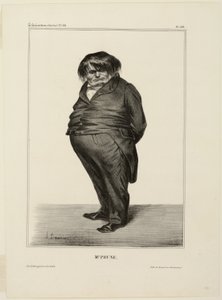 Mr. Prune, 288. tányér a Célébrités de la Caricature-ból alkotó: Honoré Victorin Daumier