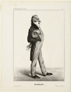 Sébast úr ...., 281-es tábla a Cartooning Celebrities című filmből. alkotó: Honoré Victorin Daumier