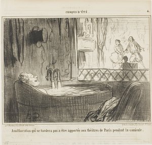 Javaslat a párizsi színházak javítására, amely nem maradhat hatástalan a kutyanapok alatt, 4. tábla a Croquis d
