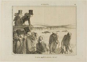 Ezek a lóversenyzés örömei, 411-es tányér az Actualitésből alkotó: Honoré Victorin Daumier