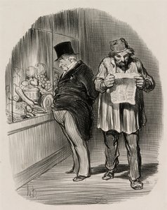 Munkás és polgár, a Les Parisiens En 1848-ból alkotó: Honoré Victorin Daumier