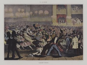 Galop döntő (színes litó) alkotó: Honore (after) Daumier
