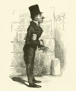 A kis ügyvéd (metszet) alkotó: Honore (after) Daumier