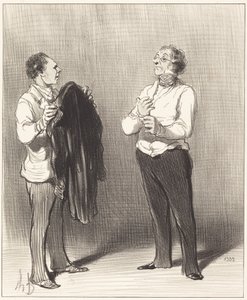 (A szolga) - Az úr jól tenné... alkotó: Honoré Daumier