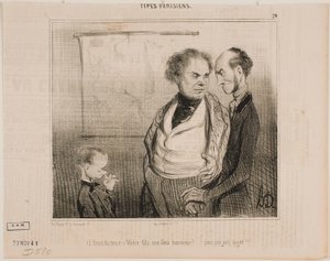 (Tanár): A fiad büszkévé fog tenni… alkotó: Honoré Daumier