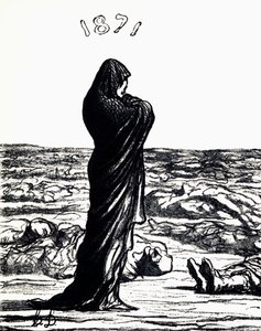 1871, allegória (litho) alkotó: Honoré Daumier
