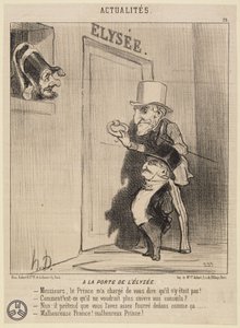 „Az Elysée-kapunál” alkotó: Honoré Daumier