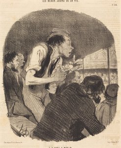 A Porte Saint-Martin-nál alkotó: Honoré Daumier