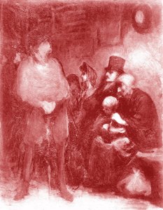 Váróterem, Daumier kiállítás a Galerie Durand-Ruelben 1878-ban alkotó: Honoré Daumier
