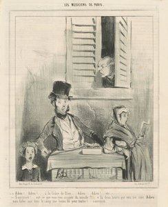 Viszontlátásra! ... Isten kegyelméből... alkotó: Honoré Daumier