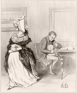 Viszlát, kedvesem, megyek a kiadóimhoz... alkotó: Honoré Daumier