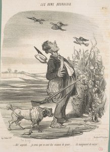 Ah! ... azt hiszem, ragadozó madarak... alkotó: Honoré Daumier