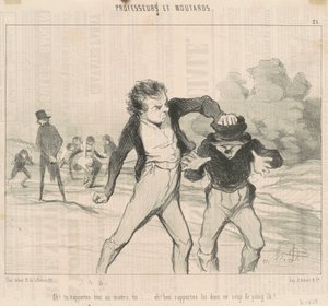 Ah! Mindenről beszámolsz a mesternek... alkotó: Honoré Daumier