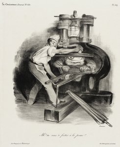 Ah! Szembeszállsz a sajtóval!! alkotó: Honoré Daumier