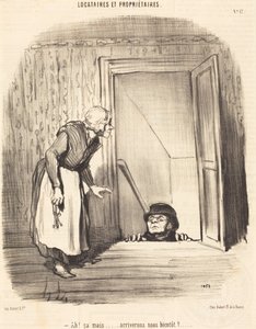 Ah! De... hamarosan megérkezünk? alkotó: Honoré Daumier