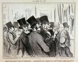 A kiállítás látképe a megnyitó napján... / 1. alkotó: Honoré Daumier