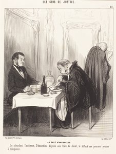 Az Aguesseau kávézóban alkotó: Honoré Daumier