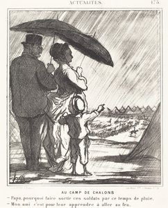 A châlons-i táborban alkotó: Honoré Daumier