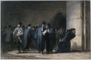 A Bírósági Palotában alkotó: Honoré Daumier