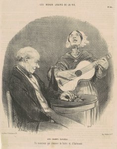 A Champs Elysees-re alkotó: Honoré Daumier