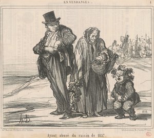 Visszaélve az 1857-es szőlővel alkotó: Honoré Daumier