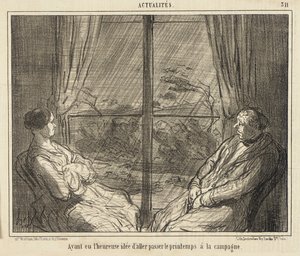 Miután az a szerencsés ötletem támadt, hogy a vidéken töltöm a tavaszt alkotó: Honoré Daumier