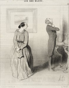 Drágám ... gyere csak, igazítsd meg a rozettámat! ... alkotó: Honoré Daumier