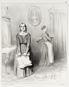 Ez az újság siralmasnak tartja a művemet... alkotó: Honoré Daumier