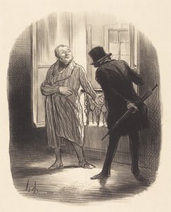 Ez a lakás kissé drága a Place Royale-hoz képest... alkotó: Honoré Daumier