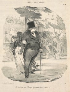 Nem a birodalom alatt táncoltunk volna így!... alkotó: Honoré Daumier